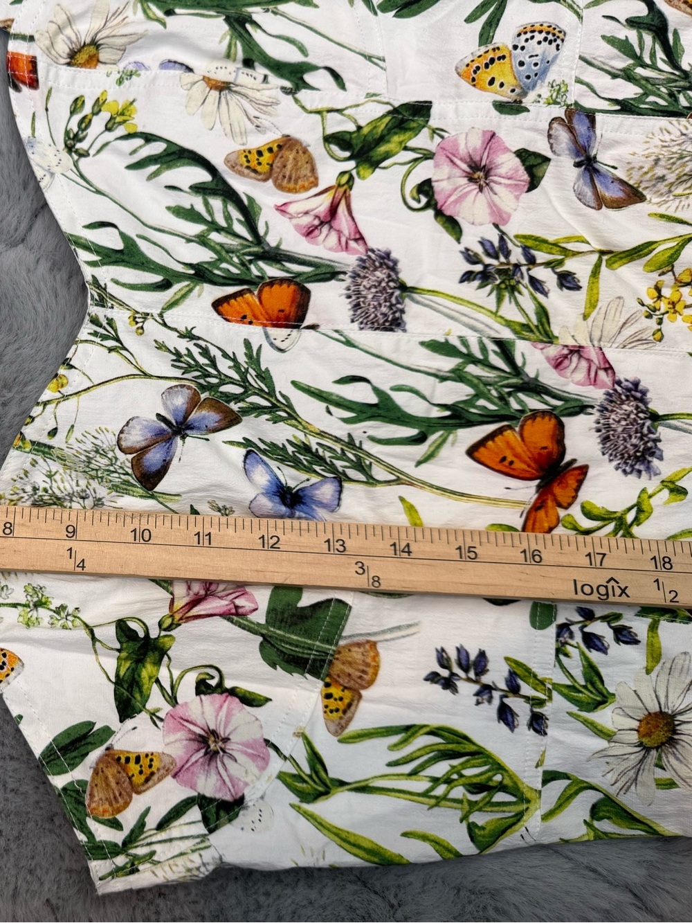 Avec Les Filles A-Line Midi Dress Size 14
Butterfly Print Cottage Feminine NWT - Picture 14 of 15